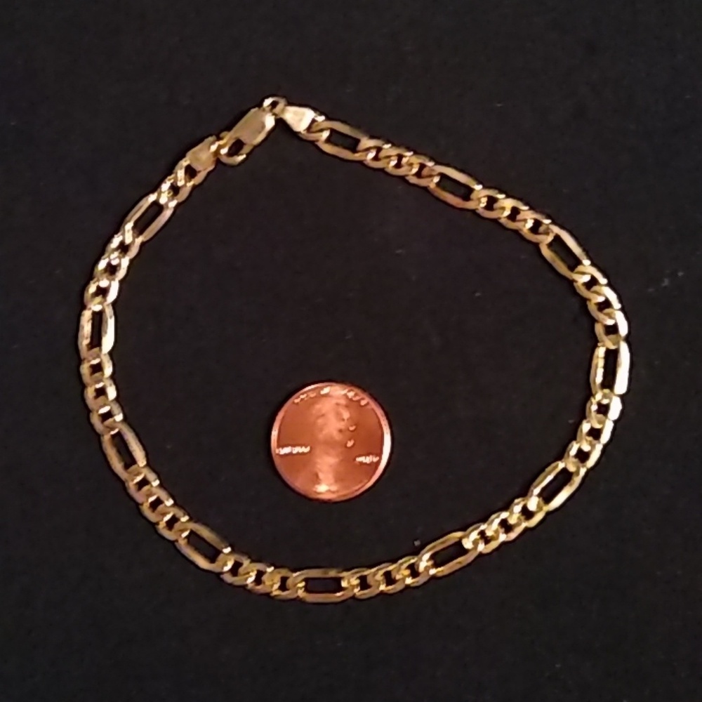 Womans 14k Gold 10 inch Anklet